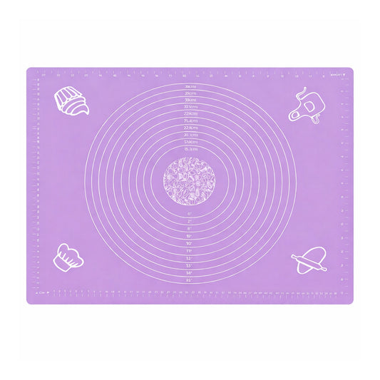 Purple Silicone Baking & Dough Rolling Mat - BuyAbility