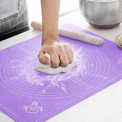 Purple Silicone Baking & Dough Rolling Mat - BuyAbility