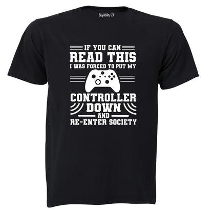 Re-Enter Society GAMER - Adults - T-Shirt - BuyAbility South Africa