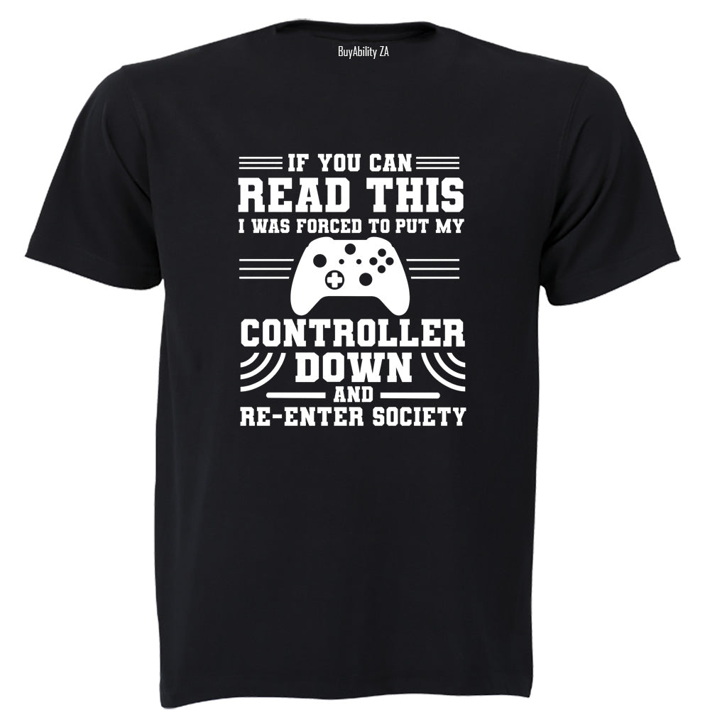 Re-Enter Society GAMER - Kids T-Shirt - BuyAbility South Africa