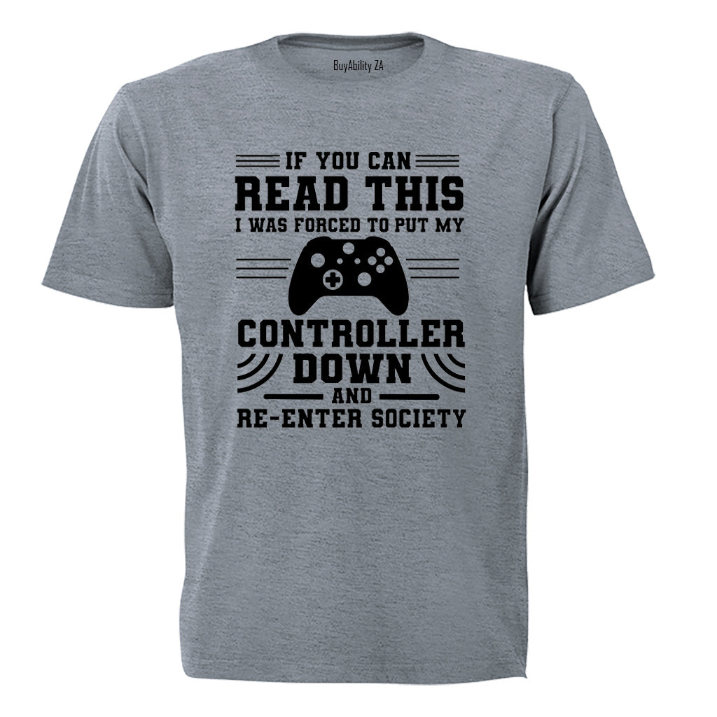 Re-Enter Society GAMER - Kids T-Shirt - BuyAbility South Africa