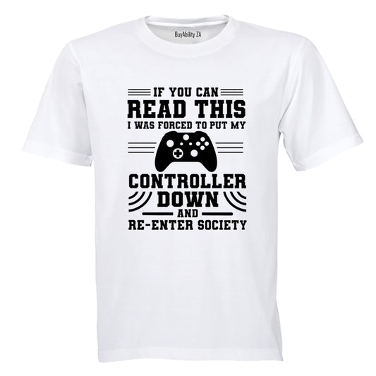 Re-Enter Society GAMER - Kids T-Shirt - BuyAbility South Africa