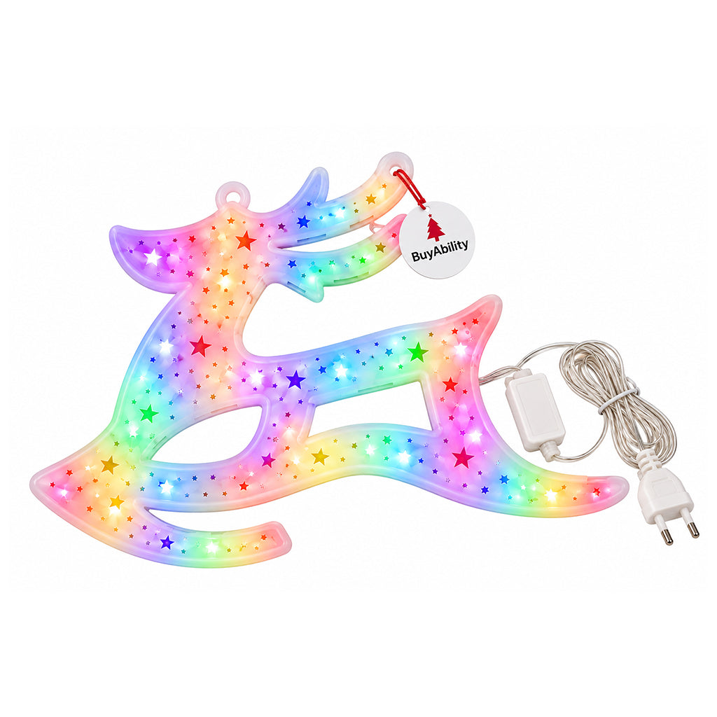 Multicolour Christmas Reindeer Light