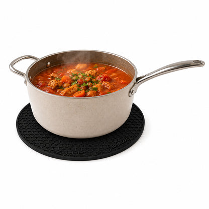7-Inch Round Silicone Heat-Resistant Trivet Mat