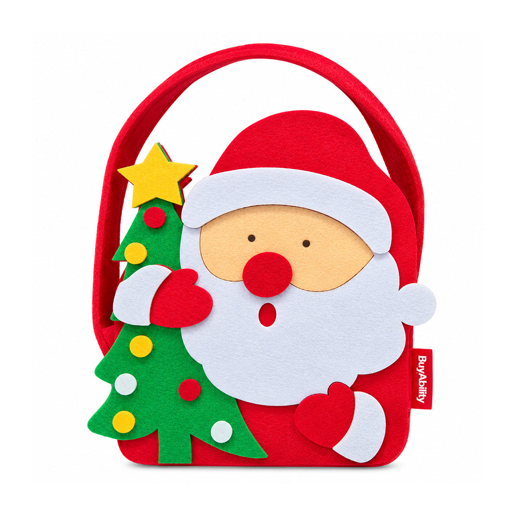 Santa Claus Christmas Felt Gift Bag