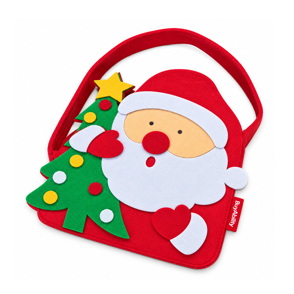 Santa Claus Christmas Felt Gift Bag