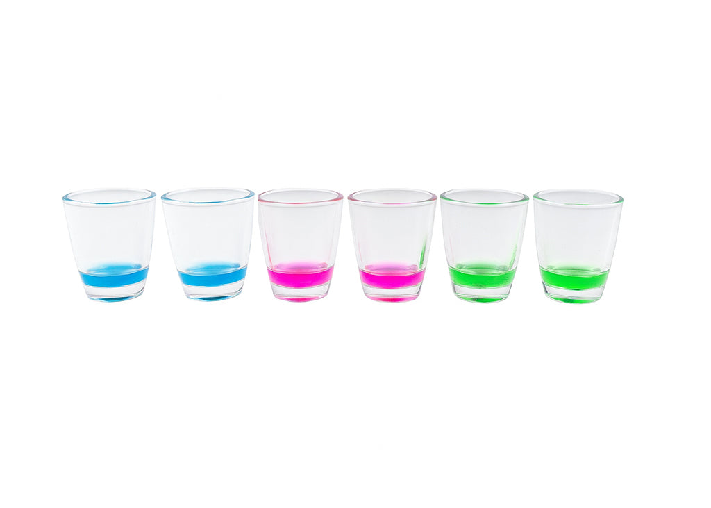 Neon Base Shot Glass Set - 6-Pack - BuyAbility