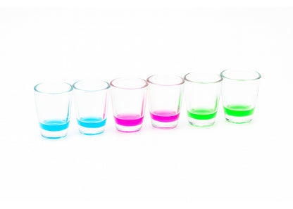Neon Base Shot Glass Set - 6-Pack - BuyAbility