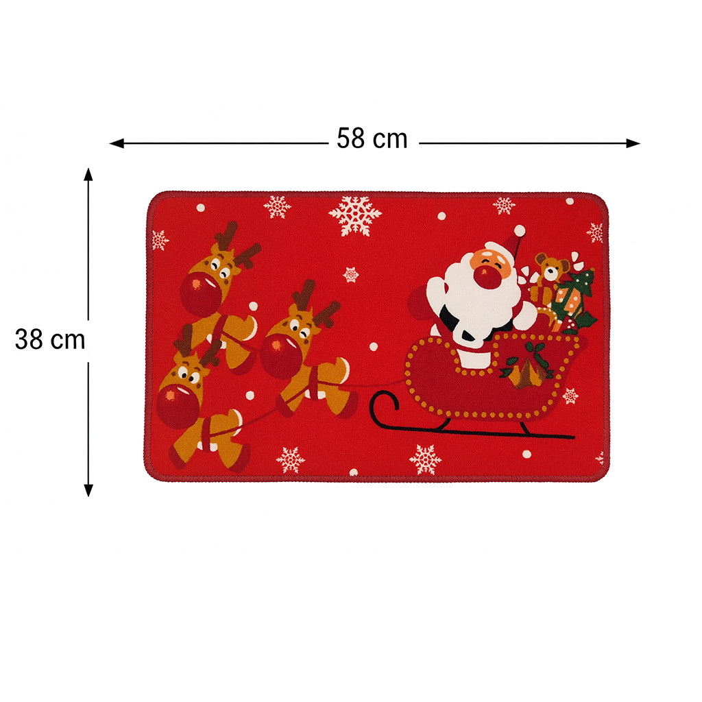 Christmas Santa Sleigh Doormat