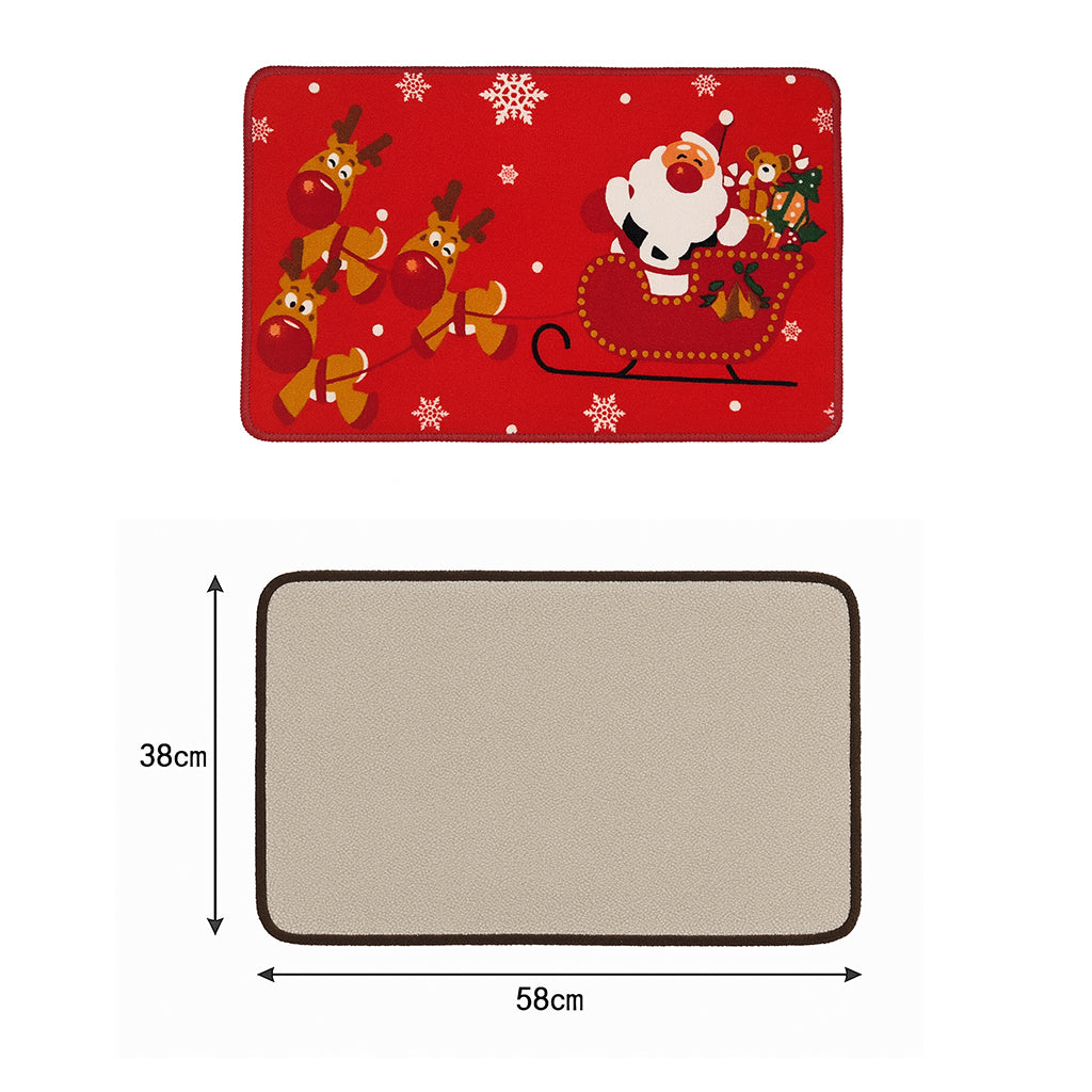 Christmas Santa Sleigh Doormat