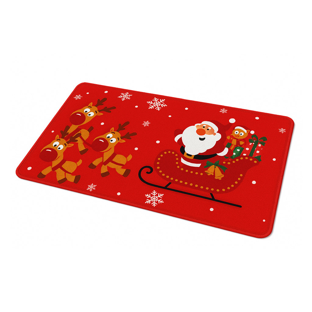 Christmas Santa Sleigh Doormat
