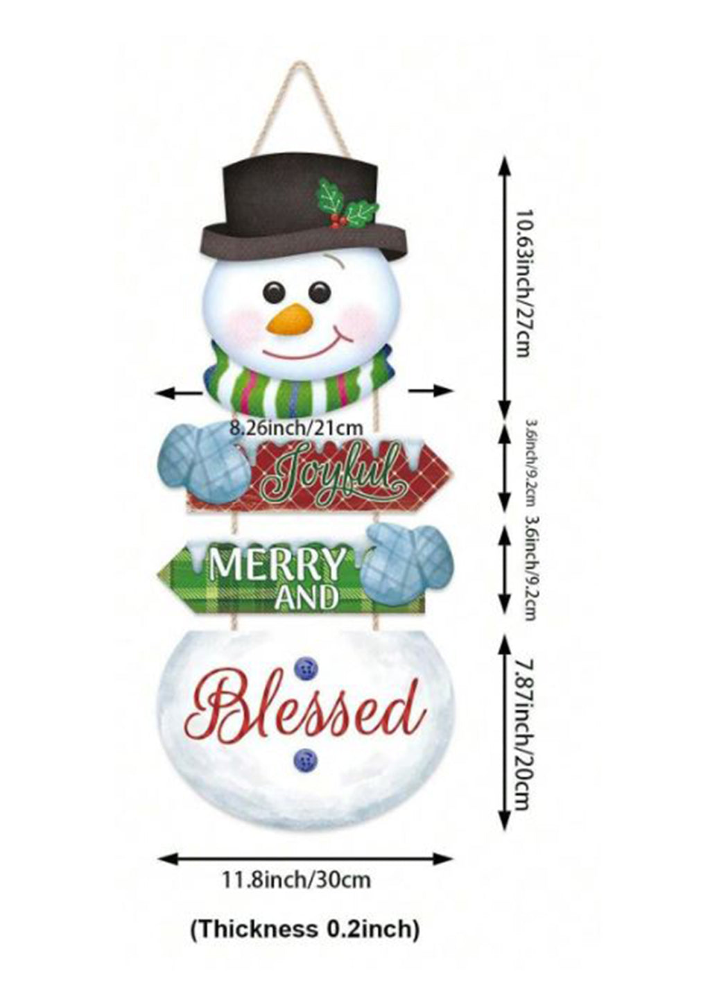 Large Snowman Hanging Decoration - BuyAbility