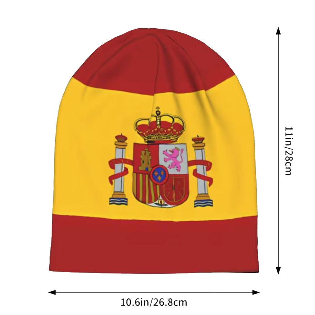 Spain Flag Polyester Beanie Hat - BuyAbility