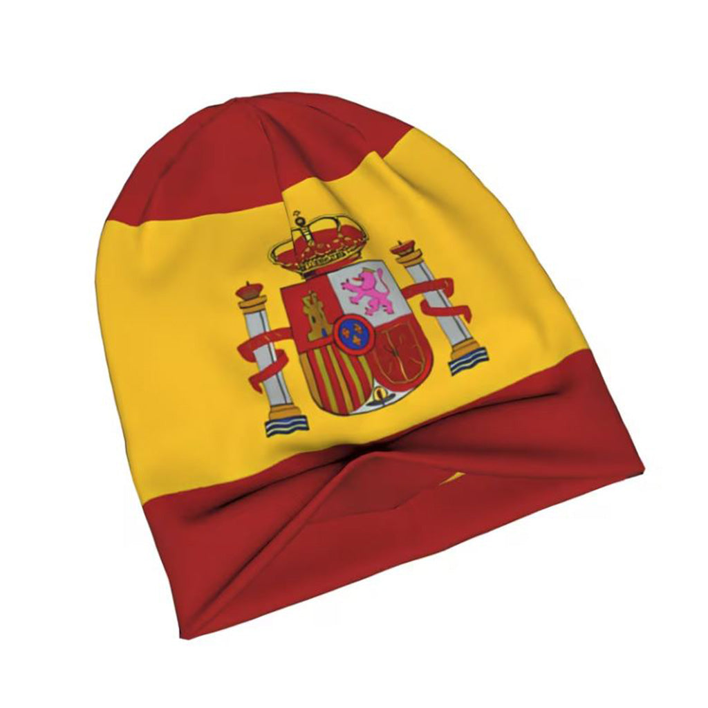 Spain Flag Polyester Beanie Hat - BuyAbility