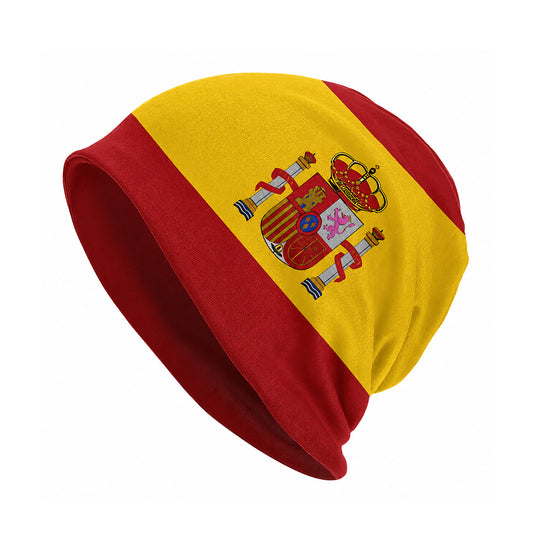 Spain Flag Polyester Beanie Hat - BuyAbility