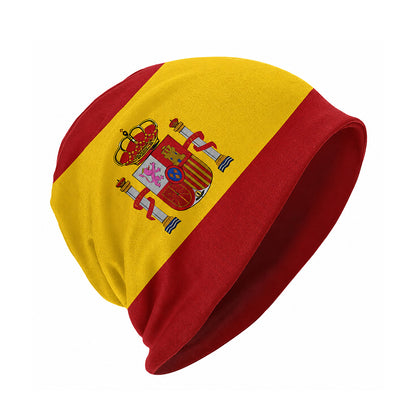 Spain Flag Polyester Beanie Hat - BuyAbility