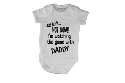 Sssshh.. Not Now - I'm Watching the Game with Daddy - Baby Grow