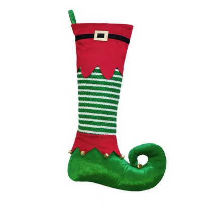 Large Elf Boot Christmas Stocking