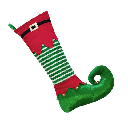 Large Elf Boot Christmas Stocking