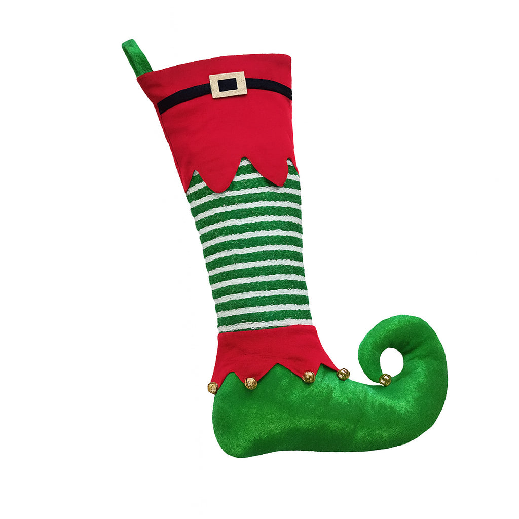 Large Elf Boot Christmas Stocking