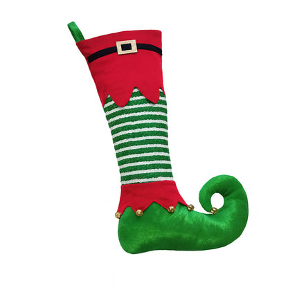 Large Elf Boot Christmas Stocking
