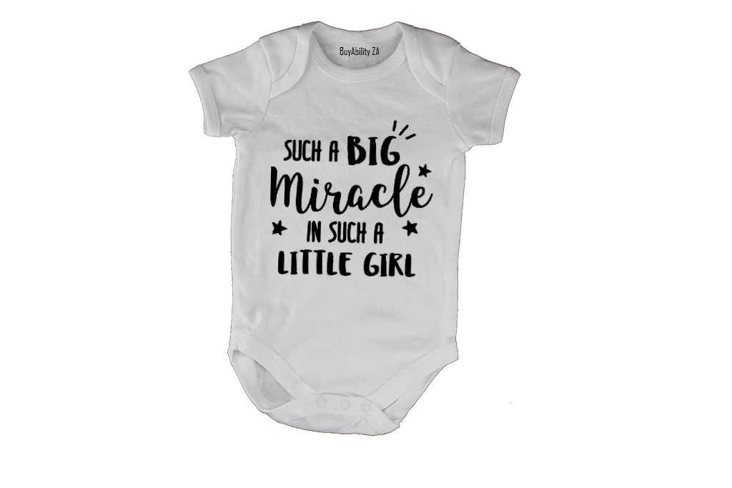 Such a Big Miracle in such a Little Girl - Baby Grow
