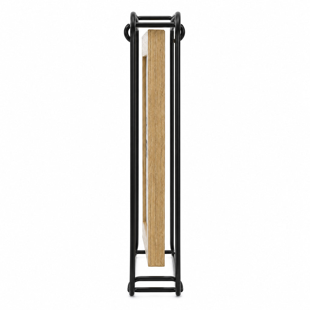Modern Metal & Wood Floating Photo Frame - 10 x 15cm - BuyAbility