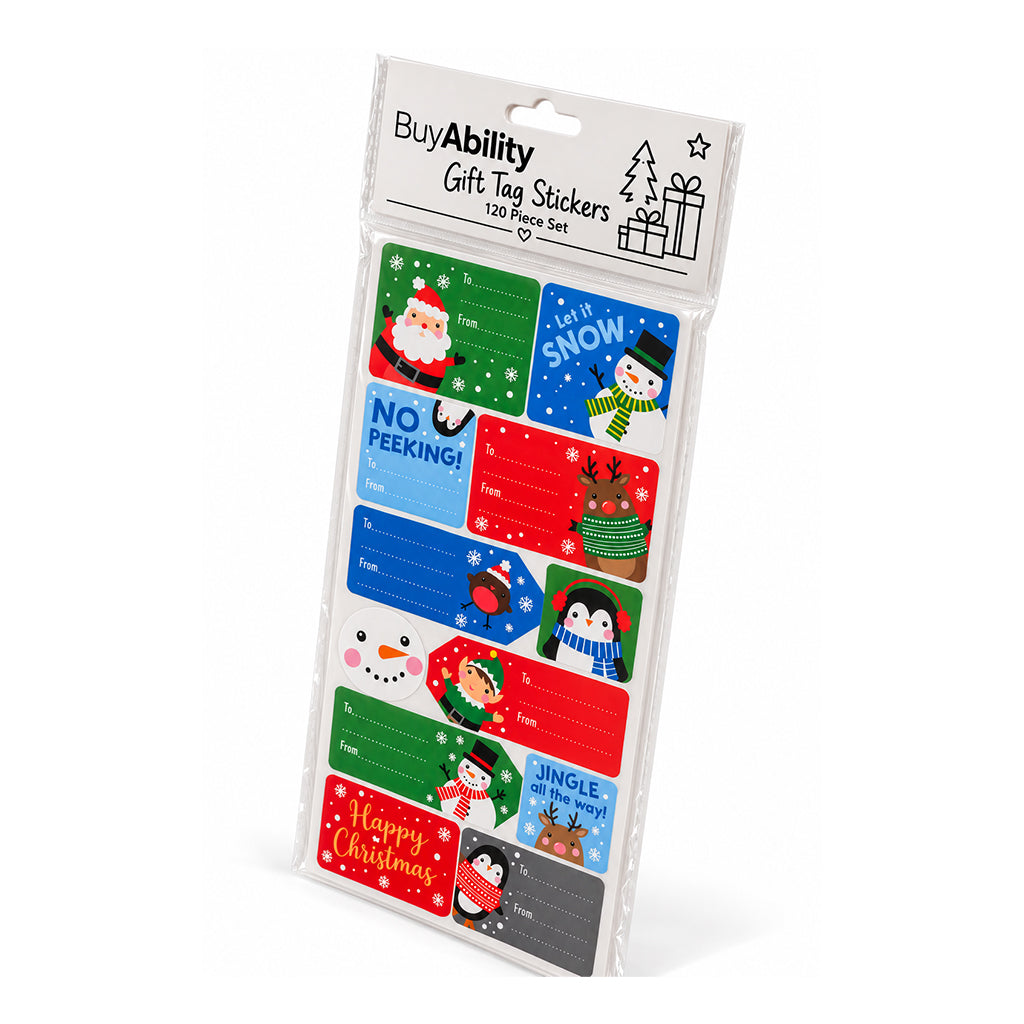 Christmas Gift Tag Stickers - 120 Piece
