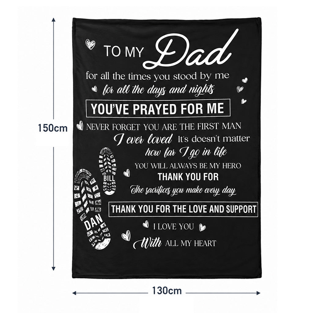 To My Dad Blanket - BuyAbility