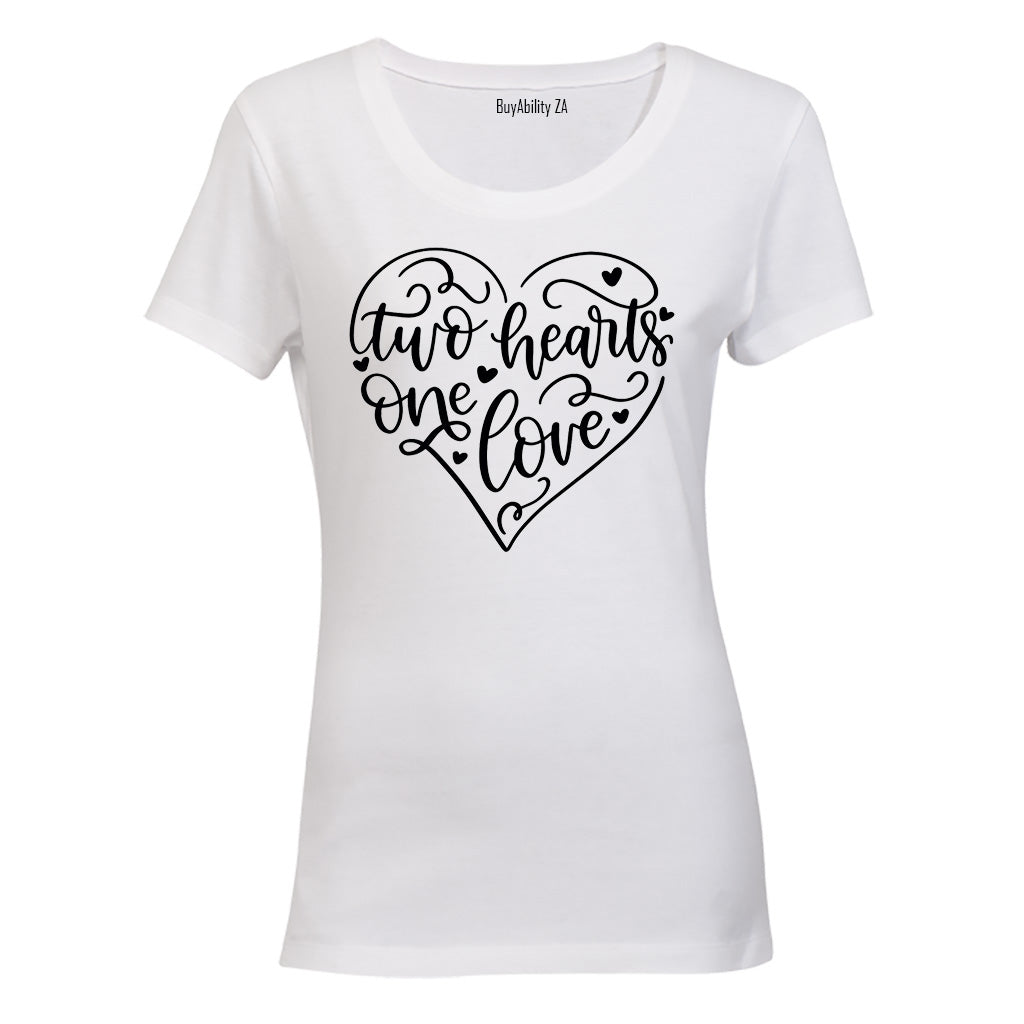 Two Hearts, One Love - Valentine Inspired - Ladies - T-Shirt
