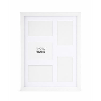 Large 5-Photo Collage Picture Frame - White - BuyAbility