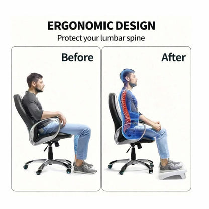 Ergonomic Rocking Footrest - White - BuyAbility