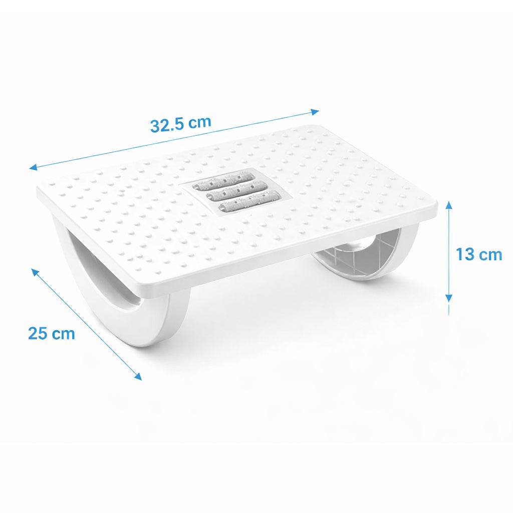 Ergonomic Rocking Footrest - White - BuyAbility