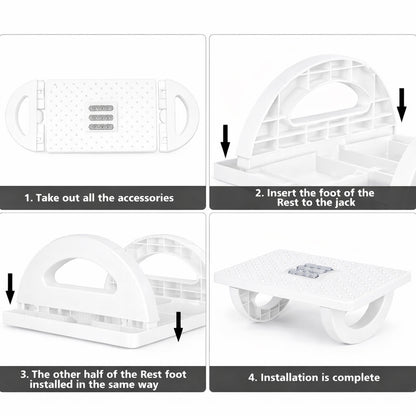Ergonomic Rocking Footrest - White - BuyAbility
