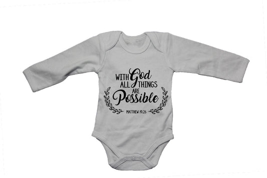 With God - All Things Are Possible - Baby Grow