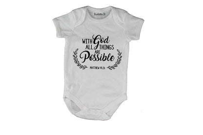 With God - All Things Are Possible - Baby Grow
