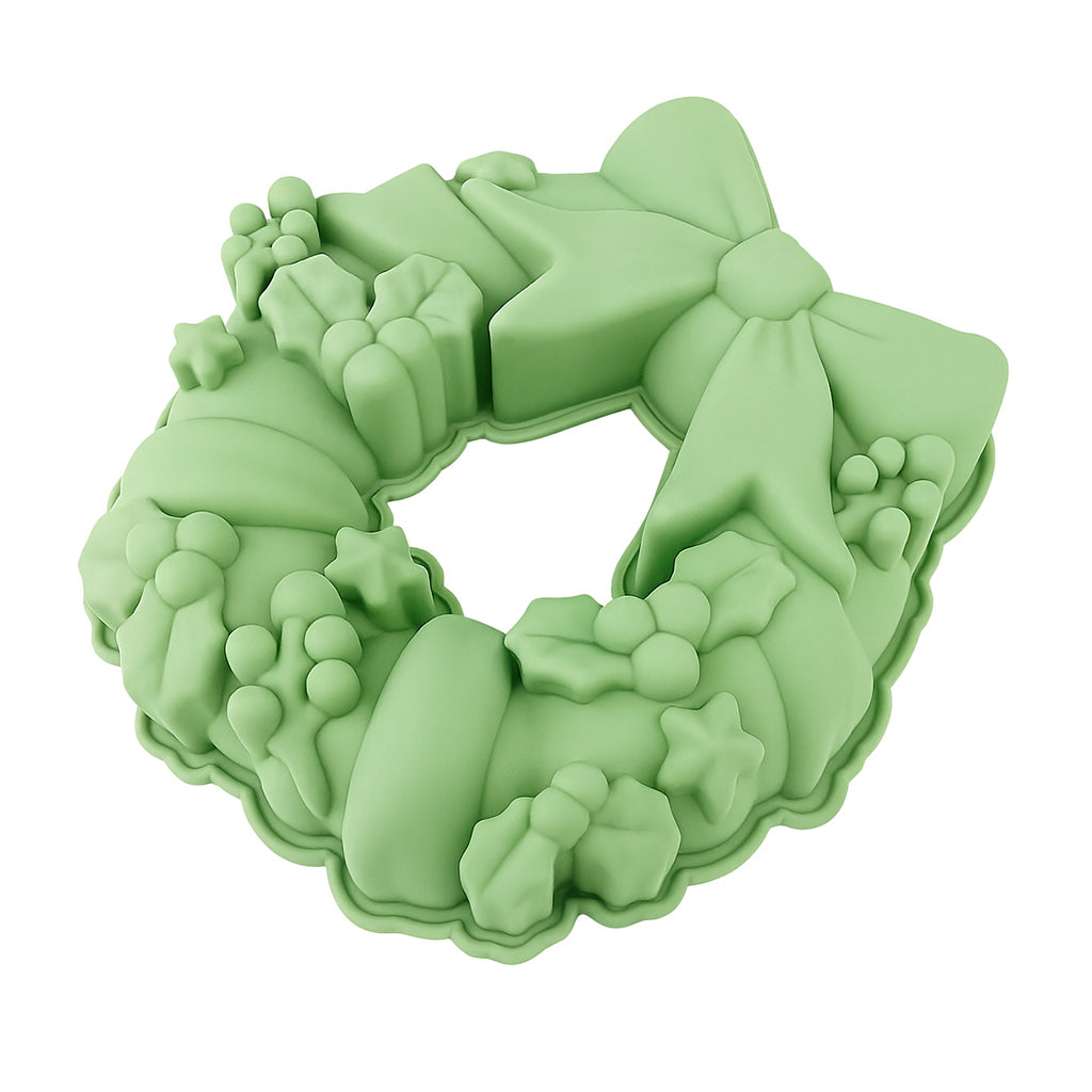Christmas Wreath Silicone Cake Mould - 22cm