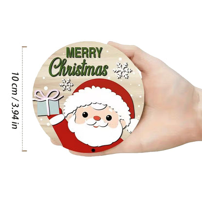 Christmas Wooden Coaster Set - 6-Piece