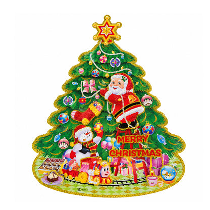 Large Glitter Christmas Tree Wall Decoration