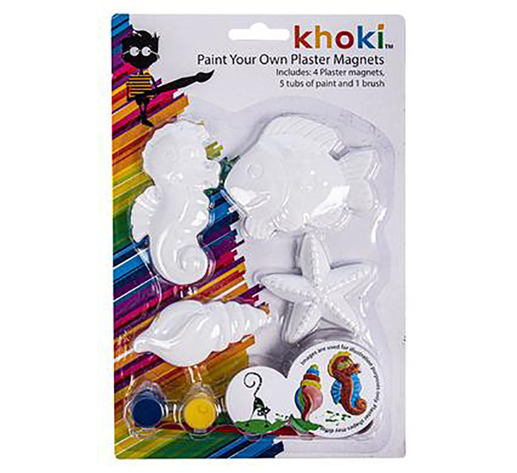 Paint Your Own Plaster Magnets - Ocean Designs - BuyAbility