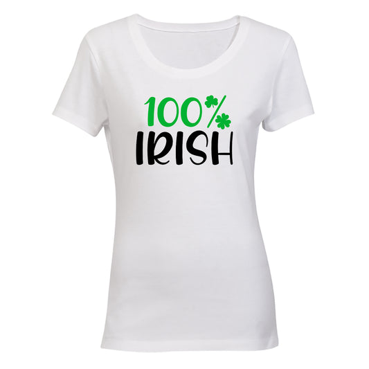 100% Irish - St. Patricks - Ladies - T-Shirt - BuyAbility South Africa