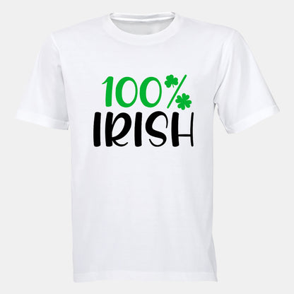 100% Irish - St. Patricks - Kids T-Shirt - BuyAbility South Africa