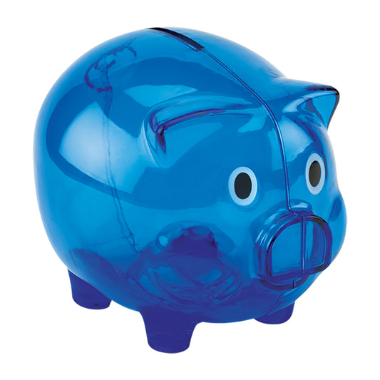 Plastic Piggy Bank - Blue - BuyAbility South Africa
