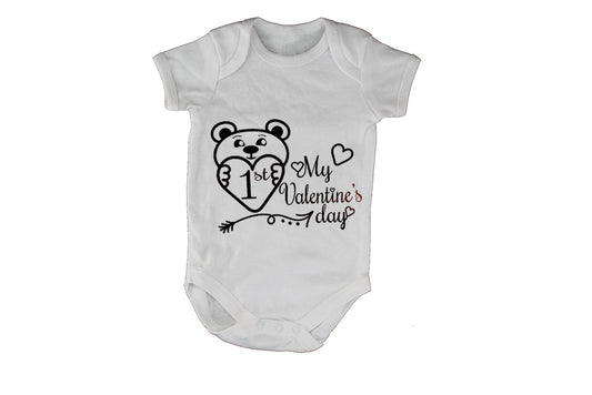 1st Valentines Day - Teddy - Baby Grow - BuyAbility South Africa