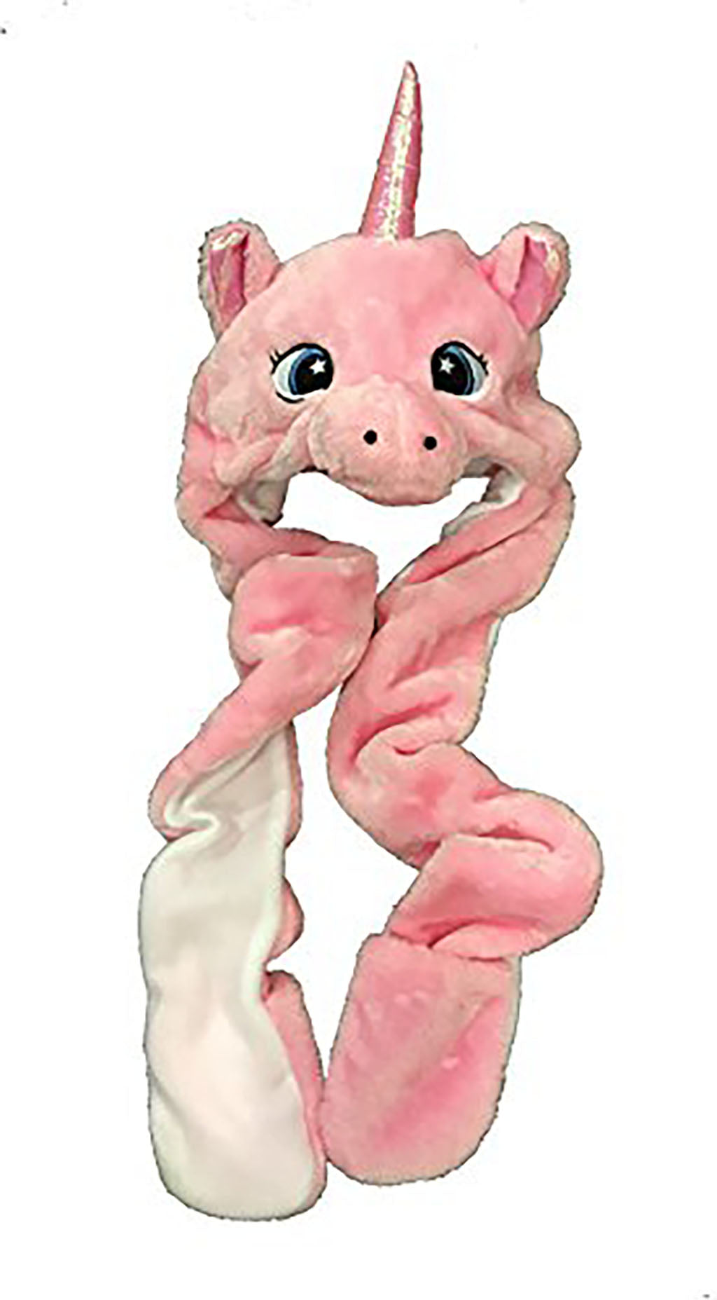 Kids Pink Unicorn - Long Beanie with Pockets - BuyAbility South Africa