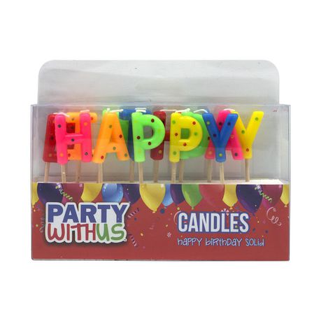 Party with Us Happy Birthday Candle - BuyAbility South Africa