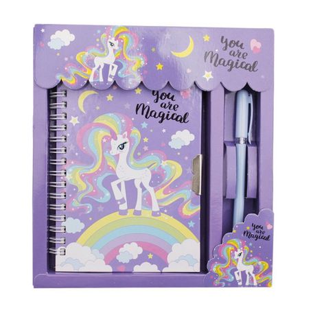 Unicorn Secret Lockable Notebook & Pen Set (You Are Magical) - BuyAbility South Africa