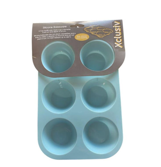 Xclusiv Silicone 6 Cup Muffin Pan - Large - BuyAbility South Africa