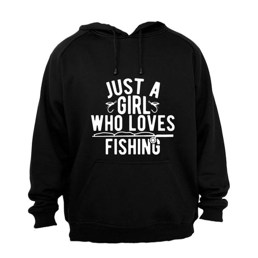 A Girl Who Loves Fishing - Hoodie - BuyAbility South Africa