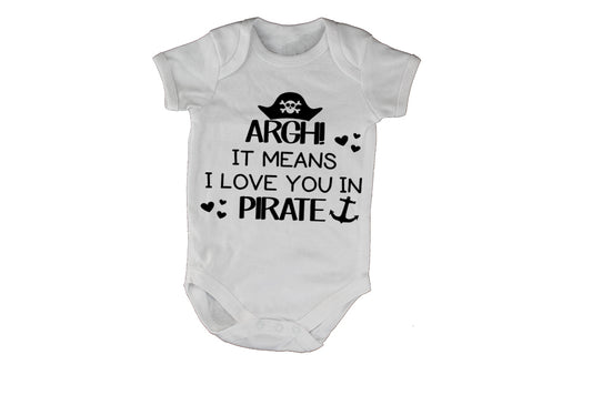 ARGH! It Means I Love You - Baby Grow - BuyAbility South Africa